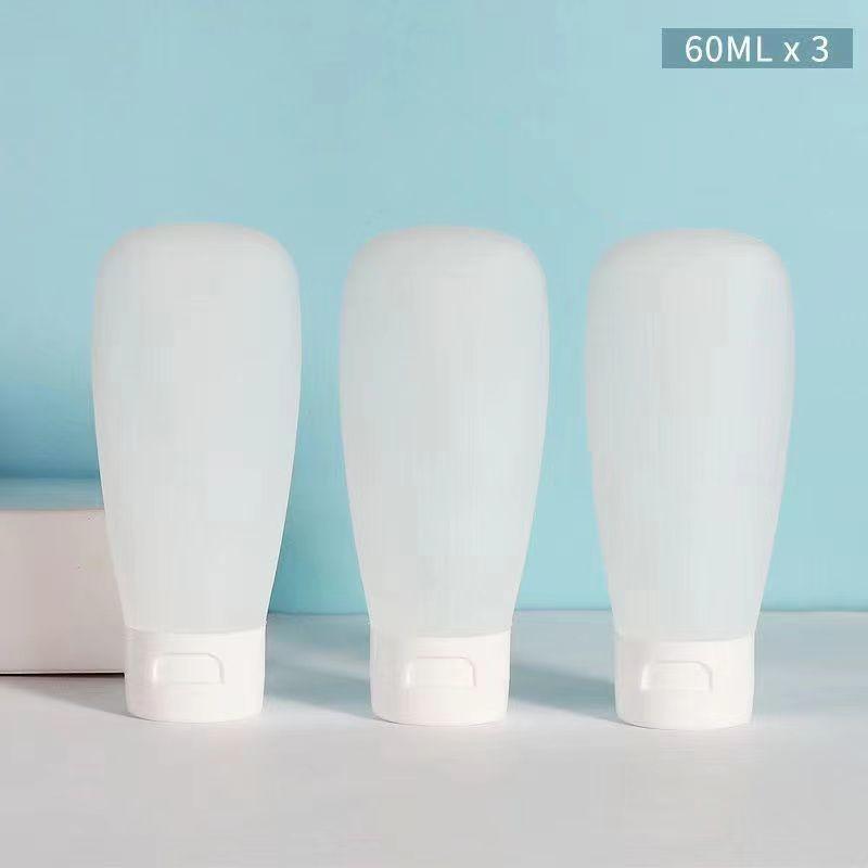 3pcs Refillable Bottle 30/60/100ml Lotion Container Squeeze Tube Empty Bottle Portable Travel Shampoo Skin Care Product Bottle