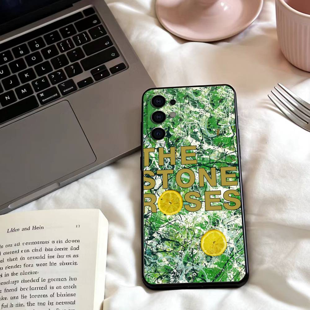 

The Stone Roses Band Phone Case For Samsung S25,24,23,22,30,21,10,9,Ultra,Plus,Lite,FE,4,5 G Soft Black Case Samsung S235G