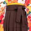 Hakama Plain Single Item Dark Brown L [Kyoetsu] Women's