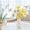 1Pcs Lily Artificial Flowers Bouquet Silk Fake Flower for Home Room Decor Garden Wedding Marriage Decoration Vase Party Supplies