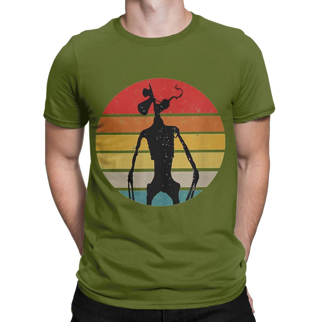 Siren Head Costume for Boys Creepy Creature Retro Vintage Novelty 100 Cotton TShirt Siren Head Tops Tees For Unisex