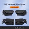 Kompatibel mit Tesla Model Y & 3 Tür-Aufbewahrungsbox Organizer Rillenmatte