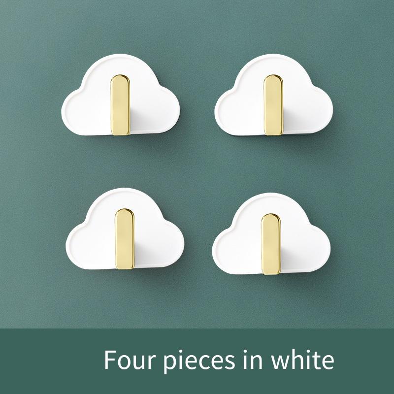 1 Stück Wolke L-förmiger Haken Wand Nicht-lochend Nicht-markierender Klebehaken Küche Badezimmer Tasche Schlüssel Kreativer Haken