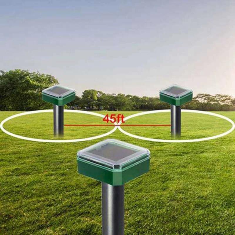 10W Solar Ultraschall Rattenabwehr Eingebauter Summer Outdoor Ultraschall Garten Rasen LED Elektronische Zucht Schlangenabwehr