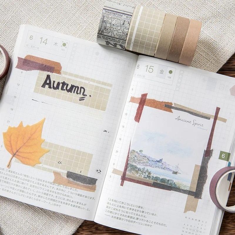 10 Rollen Kawaii Washi Tapes Set Schulsachen Niedliche Aufkleber Masking Tape Ästhetische Schreibwaren Scrapbooking Journal Dekoration