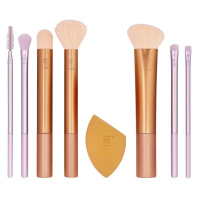 Real Techniques, Level Up Pinsel + Schwamm Set, 8 Teile