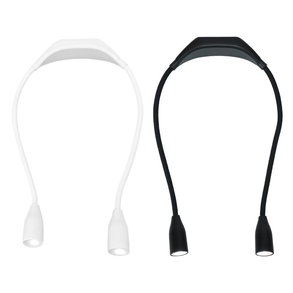 LED Neck Reading Light Bendable Arms Book Light Flexible Reading Lamp Flashlight Perfect for Reading Knitting Camping Repairing