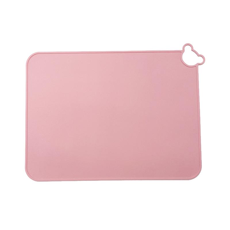 

Большой нескользящий силиконовый коврик-подставка в виде медведя для детей - Толстый, термоизолированный, многоцветный дизайн