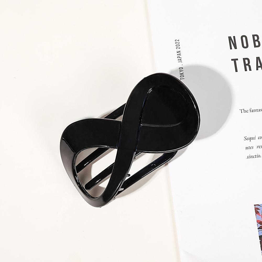 Trend PC Hair Clip Simple 8-shaped Infinity Styling Holder Shark Hair Claw Clip Hair Accessories For Women  New