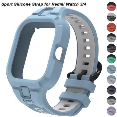 Sport Silicone Strap for Xiaomi Redmi Watch 4/watch 3 Repacement Soft TPU Wristband Bracelet Smart Band Accessories Correa Belt