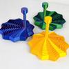 Expanded Visual Illusion Hexagon 3D Printing Whirling Spiral Ornaments  Party Games