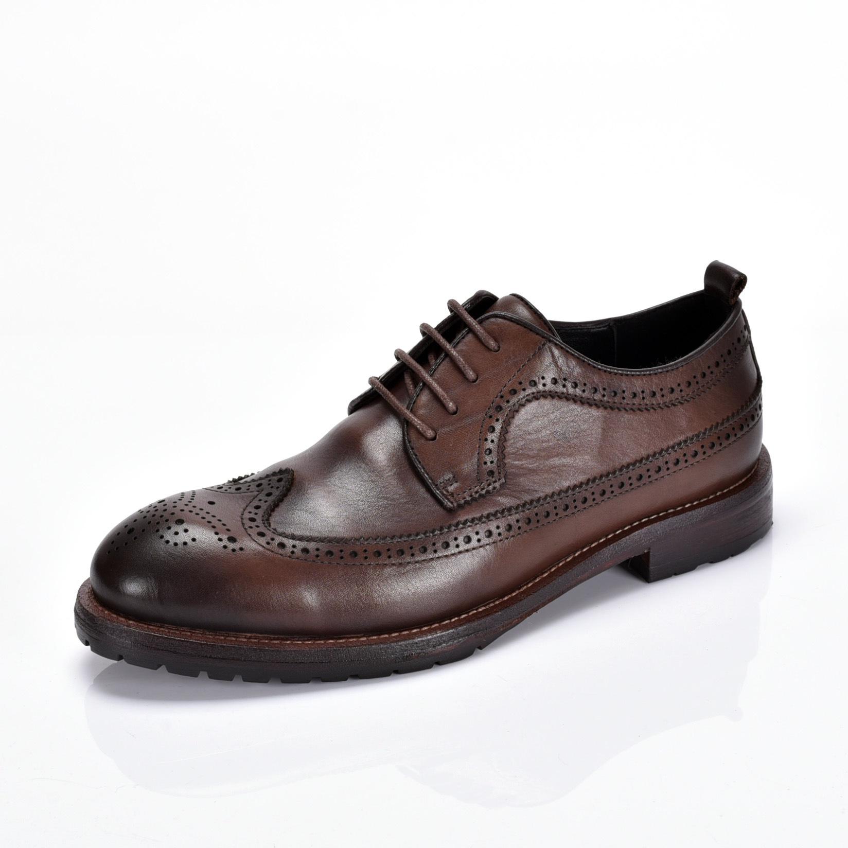 Men s Genuine Leather Retro Brogues - Formal and Versatile for Business and Weddings. 44