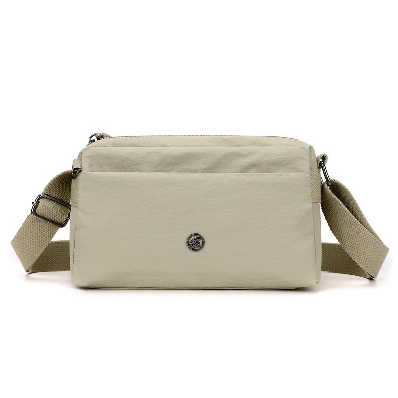 Borsa a tracolla da donna monospalla moda semplice impermeabile leggera multistrato tutto in uno borsa di grande capacità