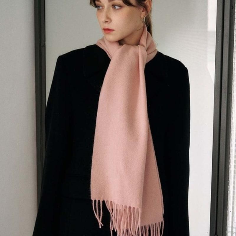 

PLUNASTUDIO Soft Basic Wool Muffler_6Colors BLACK