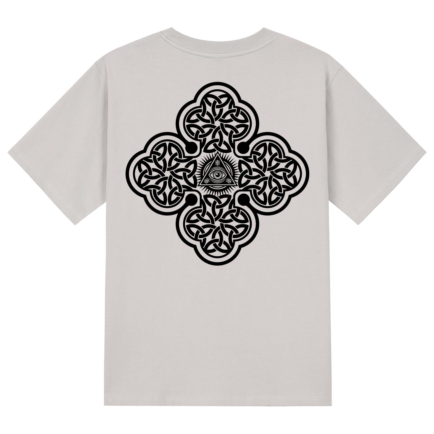 Khan 6312 Ktc0121 Celtic Horus Short Sleeve T-Shirt - Beige Beige/Xl