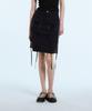 LARTIGENT L11 Eyelet Nylon Skirt(Black)
