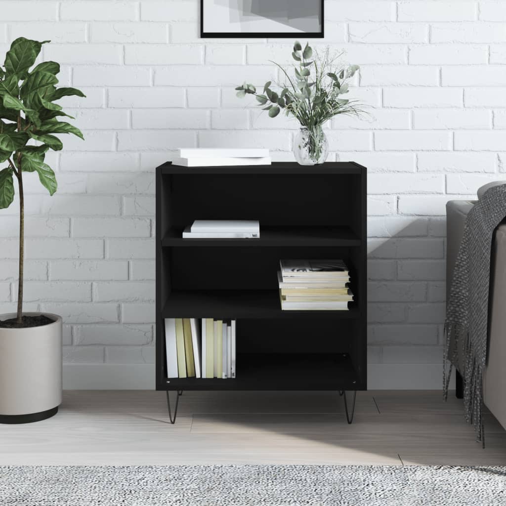 Vidaxl Cabinet, Black, 57X35X70 Cm, Wood-Based Material