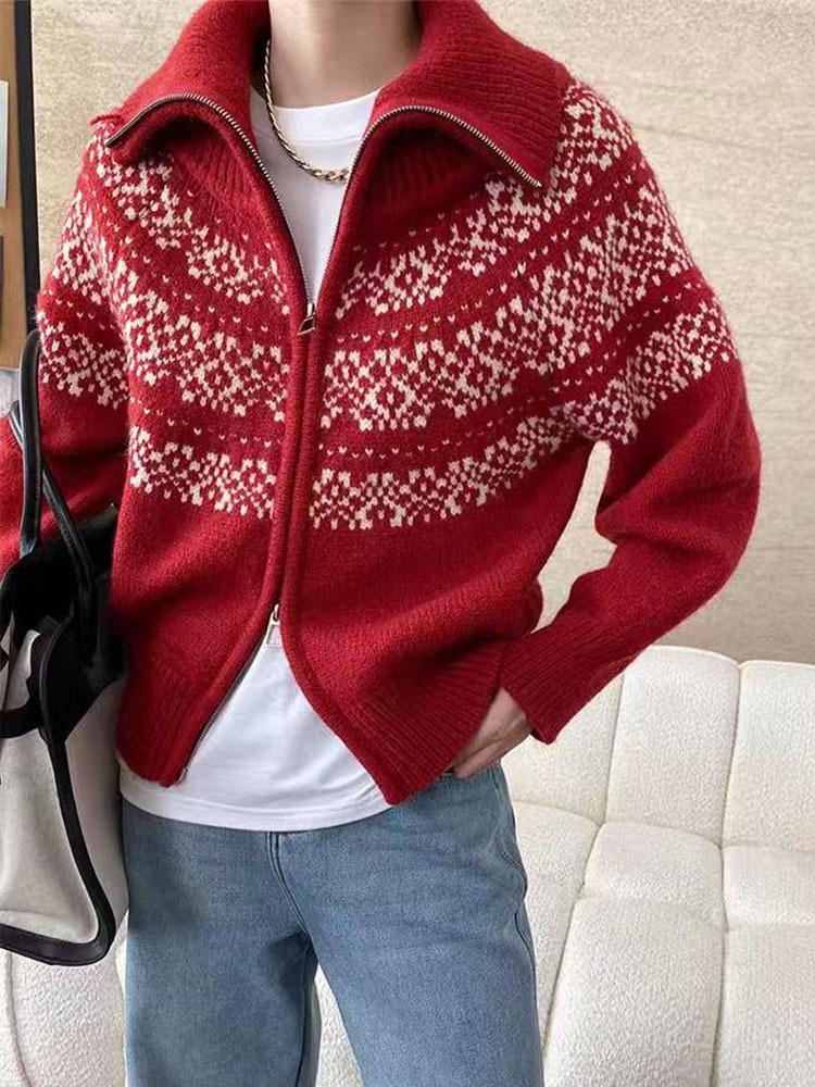 Women's High-End Wool Knit Zipper Cardigan - Winter Thick Warm Plus Size Jacket 2026 New