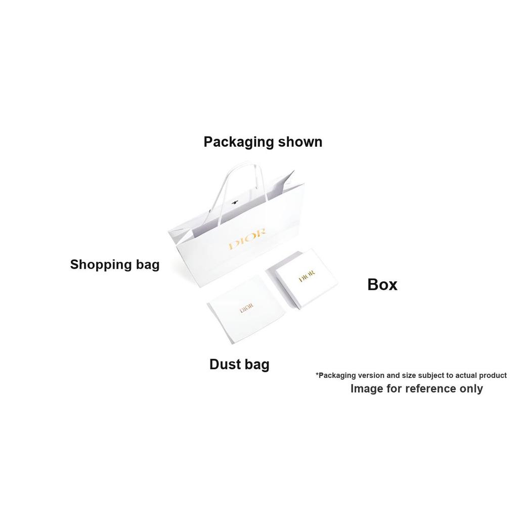 Dior 30 Montaigne Freesia Metall CD Logo Stoff Kartenhalter Herren Accessoires Gold S2152UQDL-M01E