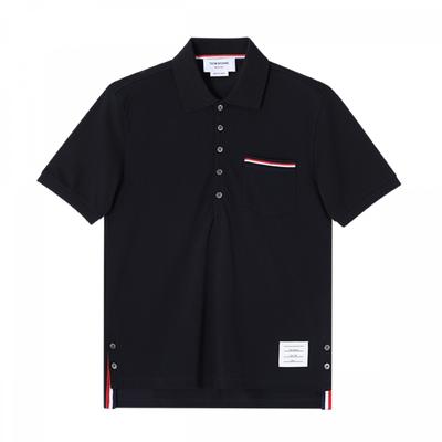 Tom Brown Mjp022a 01455 415 Striped Chest Pocket Trim Polo Mens Short Sleeve Tee