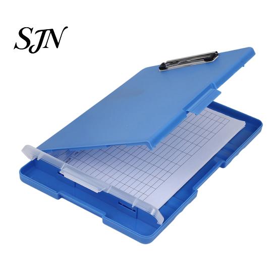 Sturdy Polypropylene Storage Folder Plastic Clipboard with And Pen Holder, Letter Size Slimcase Smooth Writing Surface Folder, Durable Portable