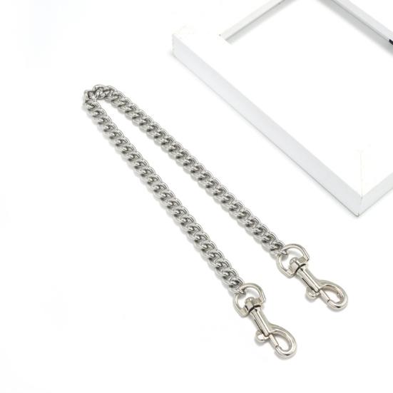 Handbag Chain Strap Metal Shoulder Crossbody Replacement Strap Chain with Buckles Bag Chain Strap with Faux Pearl Extension Chain for Ladies Purse