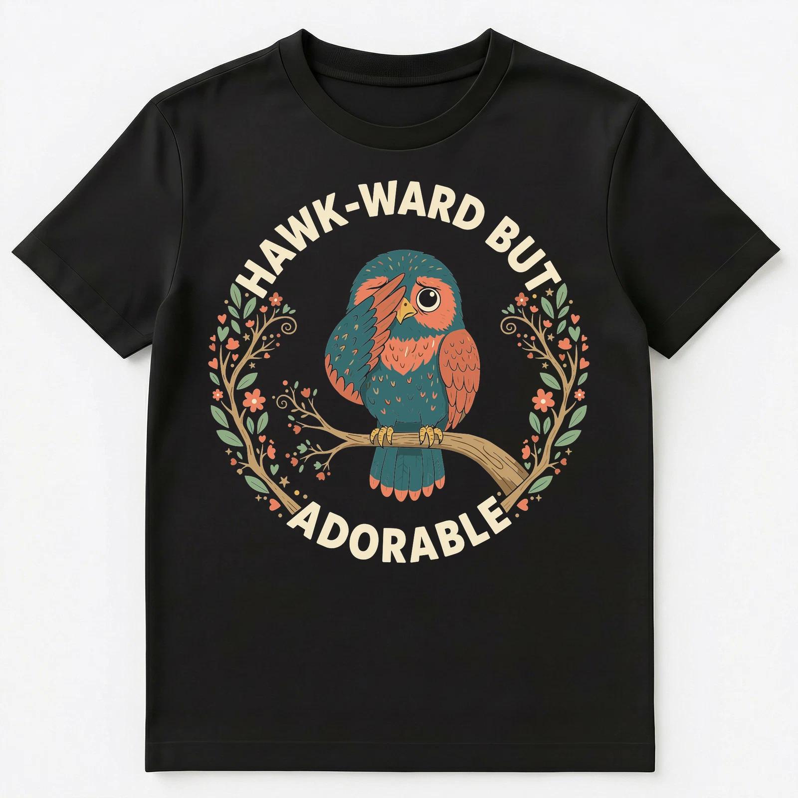 

Hawk Ward But Adorable Cute Owl Art Print Unisex T-Shirt S