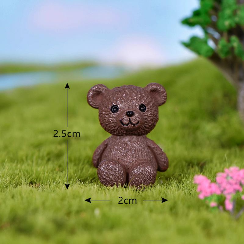 Cute Bear Little Bear Dolls DIY Pot Plant Decor Landscape Garden Decor Miniature Craft Home Decor Kids Toys