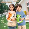 6 Hole Cartoon Animal Bubbles Guns Electric Bubbles Machine LED Light Outdoor Party Game for Kids Automatic Blowing Bubbles Toys
