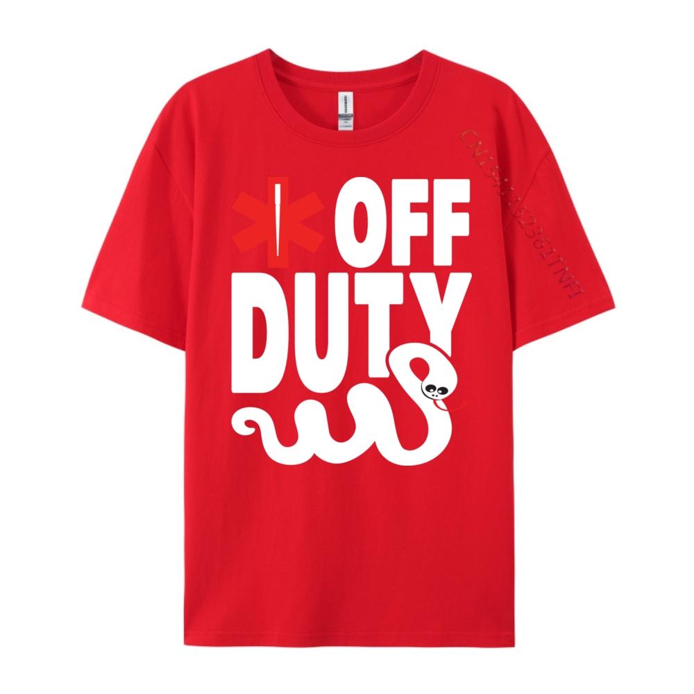 Off Duty Emt Ems Paramedic Anime T Shirts Summer Funny T Shirts Cotton Graphic Tees Custom T Shirt Group S