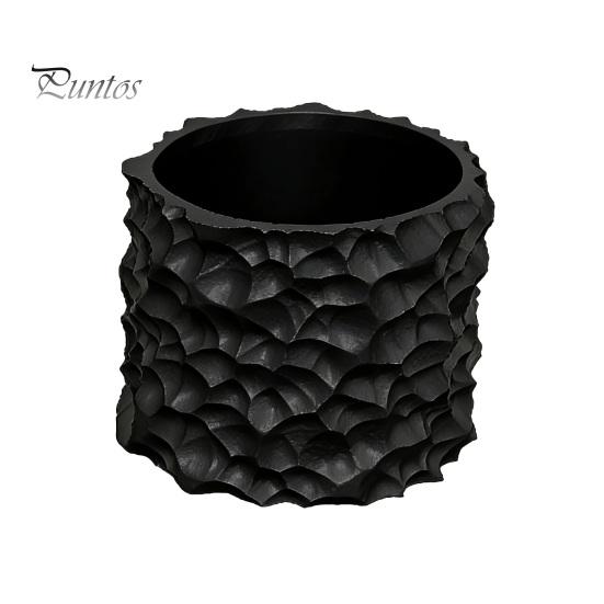 Concave Convex Flowerpot 3D Printed Wave Pattern Plant Pot, Matte White Succulents Planter, Integrated Molding Simple Design Pot Smooth Decorative