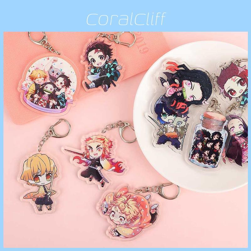 Sturdy And Clear Acrylic Demon Slayer Keychain For Fans Of Kimetsu No Yaiba