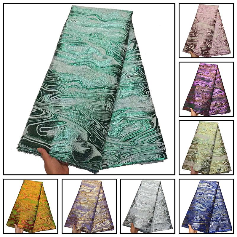 1 Yards Chinese Traditional Hanfu Jacquard Lace Fabric High Quality Nigerian African Brocade Fabric Diy Sewing Fashion Apparel