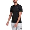 Adidas Polo Shirts Men's Black Polo Collar Moderate Straight Fit HB9134-