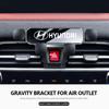 For Hyundai Gravity Car Styling Phone Holder Air Vent Clip Phone Stand Mount Accessories Genesis Azera GDI i10 i20 i30 i40 ix20 lh3