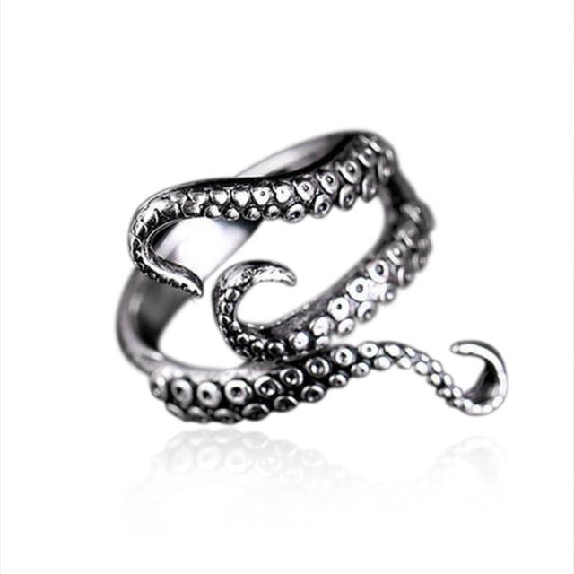 Kreative Gothic Schwarze Spinne Tierringe Lustige Halloween Veranstaltung Party Event Oktopus Zaubererhut Geist Kürbisse Finger Fingerring Halloween