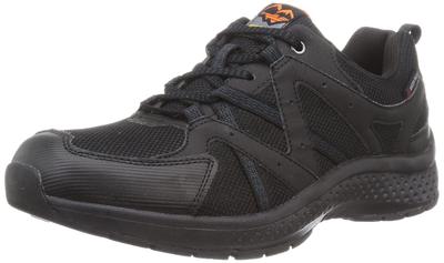 Sunny or Rainy Walking SPLT Cm Sneakers, Shoes, Waterproof, 4E, Wide, 24.5~30cm, M195, Men's, Black/Orange, 27.0