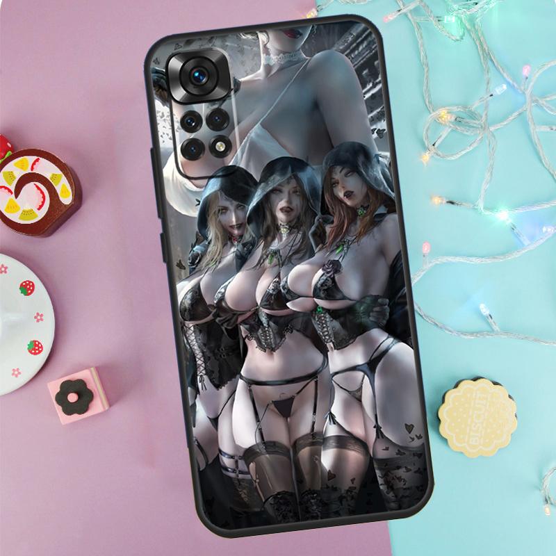

Sexy Lady Dimitrescu Daughters Case For Xiaomi Redmi Note 14 13 9 10 11 12 Pro 9S 10S 11S 12S Redmi 13C 10C 12C 14C Cover Redmi Note 9