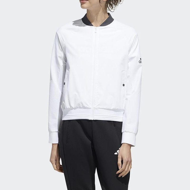 adidas Jackets Unisex White Baseball Collar Moderate Other FM9314