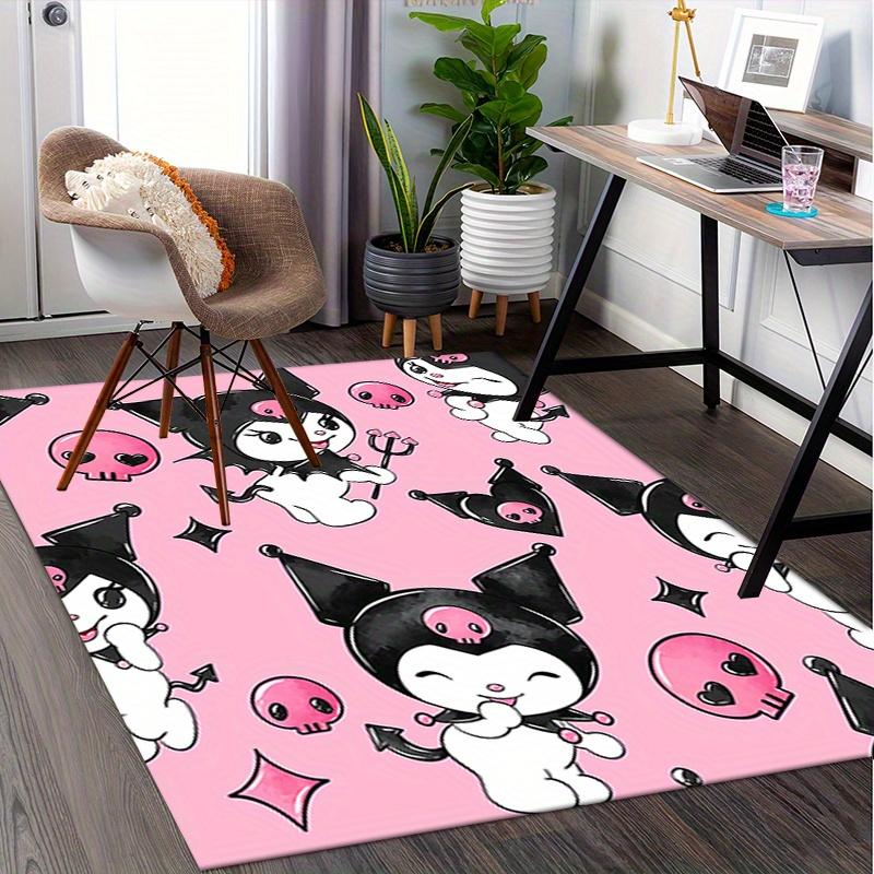 Office Rug Devil, Skulls Anti-Slip Rug, Machine Washable for Living Room, Bedroom, Office, Multiple Sizes, Bedroom Mat, Decorative Mat, Durable Mat, L