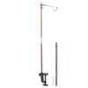 Folding Lamp Pole Walnut Lantern Stand Portable Lightweight for Camping Picnic Fishing Barbecue