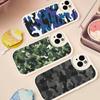 Camouflage Camo Military Army Phone Case For IPhone 16 15 14 11 12 13 Pro Max Plus Back Leather Shell