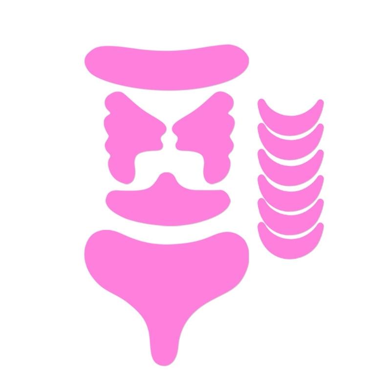 11Piece Silicone Anti Wrinkle Pads For Forehead Lines Prevention With Breathable Design