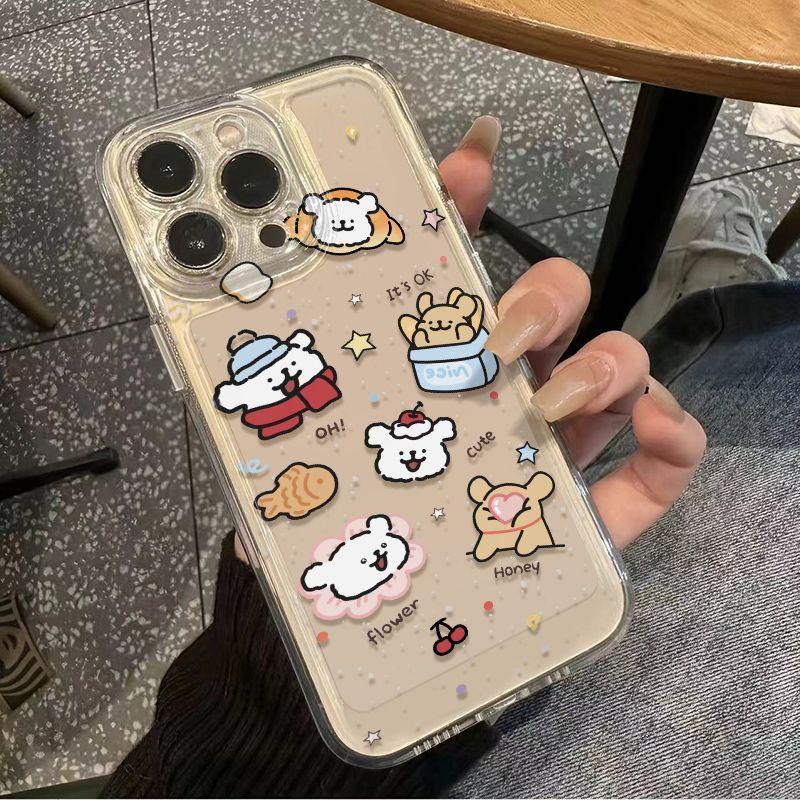 

Scarf Puppy Cartoon Soft Case for iPhone 13/14/15 and 11/12 Pro Max iPhone 13 Pro Max