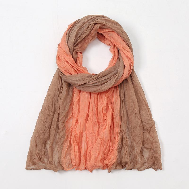 Spain Lovely Polka Floral Crinkle Viscose Shawl Scarf Lady Soft Thin Beach Wrap Pashmina Stole Bufandas Muslim Hijab 175*85Cm