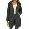 Women's Fashionable Loose-fitting Long-sleeved Casual Jacket With Zipper Hoodie