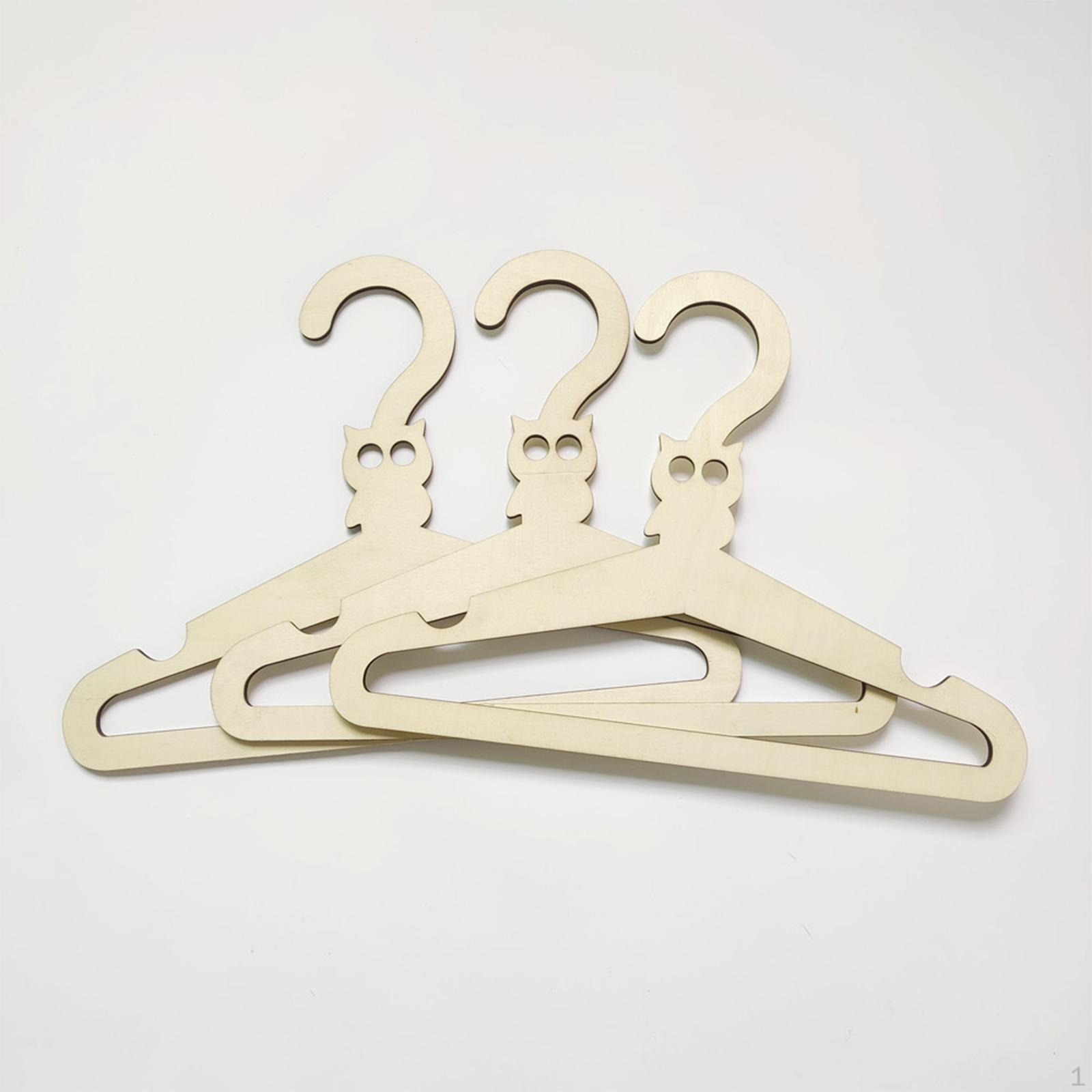 3 детских вешалки для одежды Деревянные Детская Одежда Животное Owl 683₽