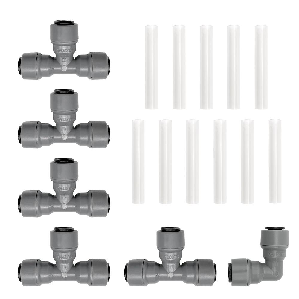 KegLand 4/6 Output Gas Board 8mm Duotight Kits Suit Inline Regulators Board KL17701 Home Brewing