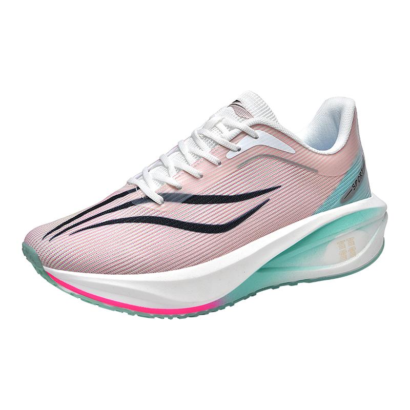 Спортивные кроссовки Marathon Cushion Carbon Plate для бега мужские дышащие легкие женские удобные нескользящие специальные кроссовки 45 35 розовый 3455₽