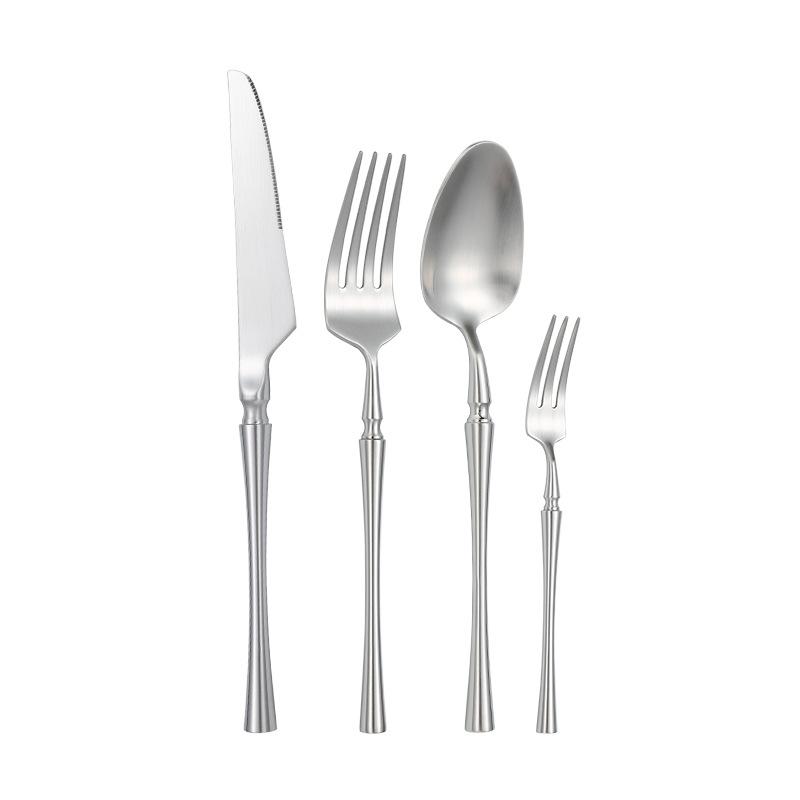 304 Stainless Steel Knife, Fork and Spoon Household Small Waist Tableware High-end Restaurant Western Tableware Steak Knife Red Wine